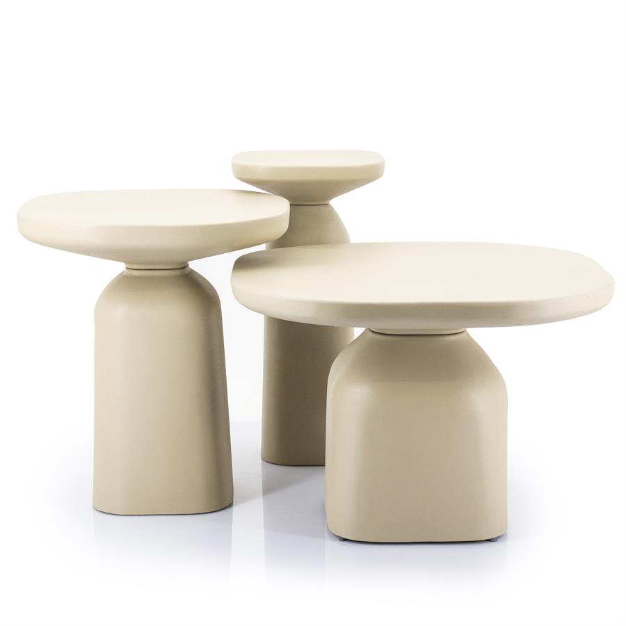Coffeetable set Octagon – naturel
