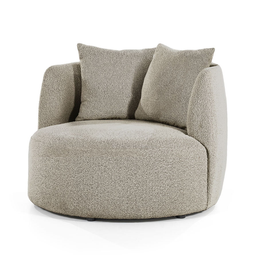 Fauteuil Louis met kussen – zand Spark