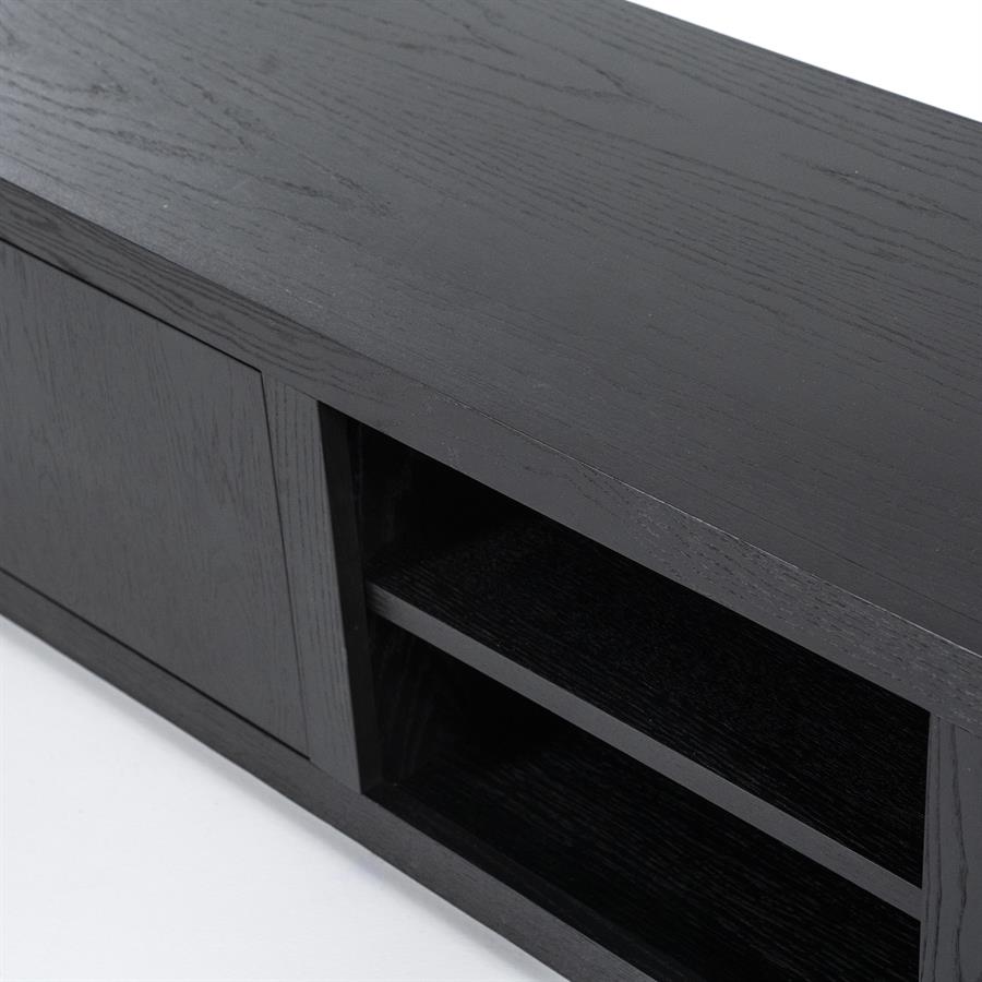Eleonora-TV-meubel-Helsinki-200-cm-2-drs-1-lade-zwart-4