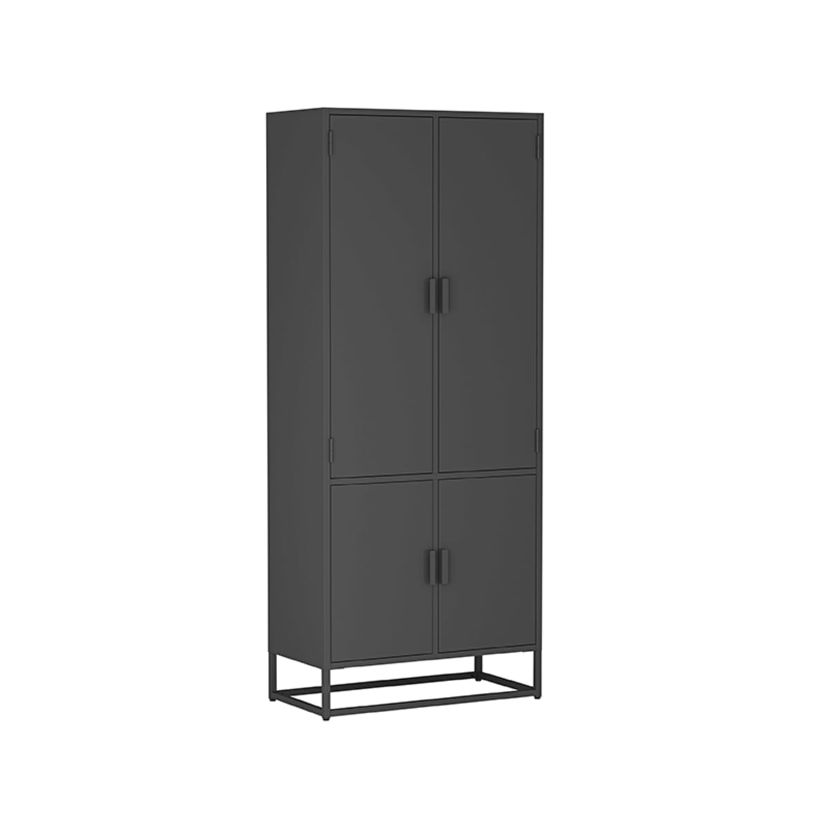 Wandkast James 4 deurs – bruin