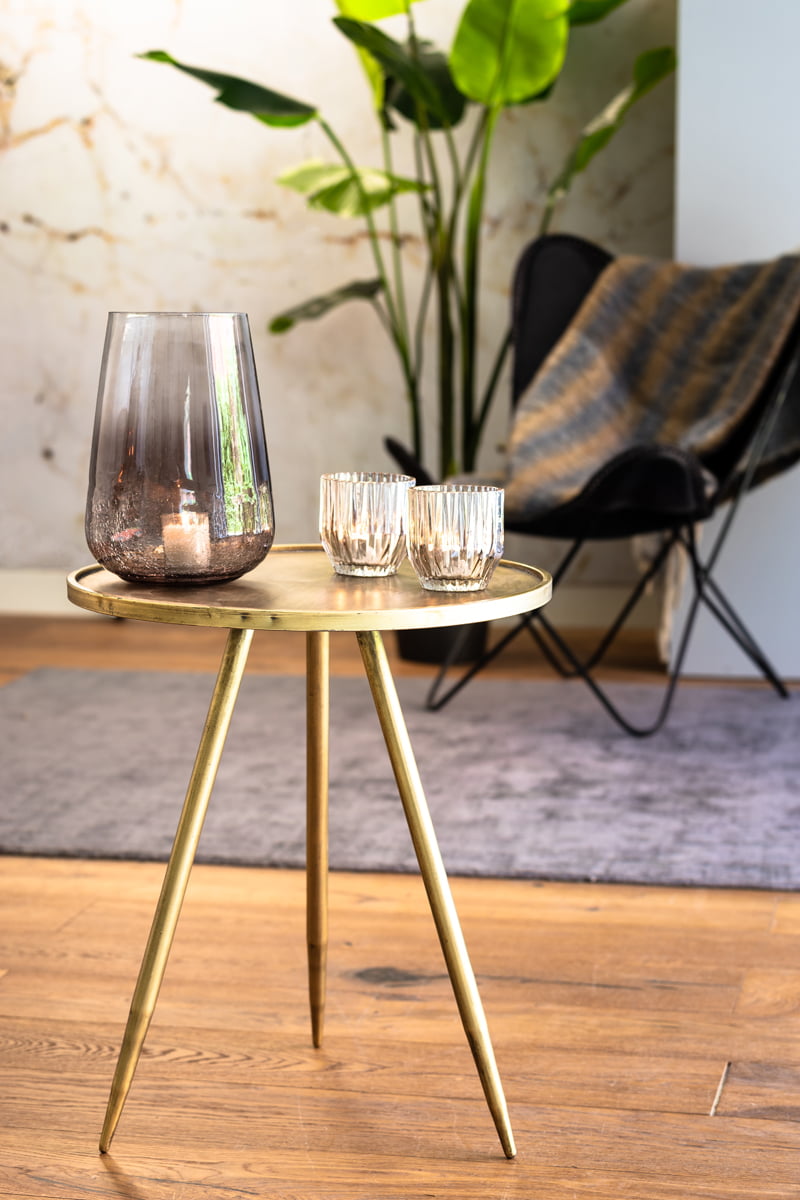 Bijzettafel ENVIRA antiek goud