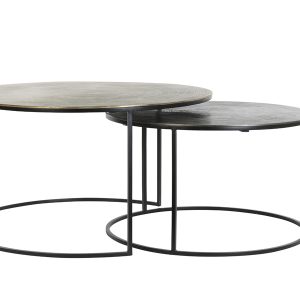 Light-Living-Salontafel-set-van-2-PRIMO-brons-mat-zwart