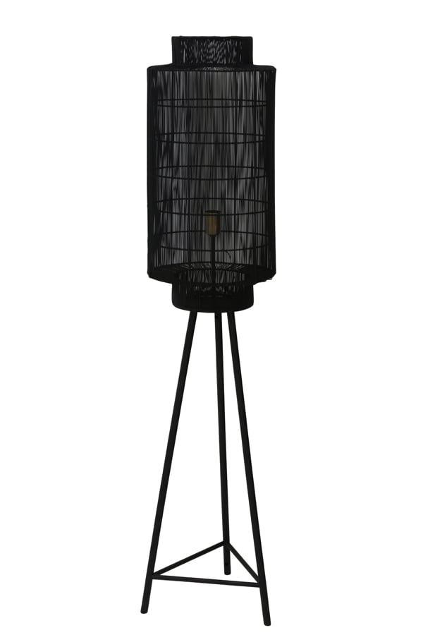 Light-Living-Vloerlamp-GRUARO-mat-zwart-antiek-brons
