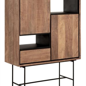 DTP-Home-Boekenkast-Metropole-Laag-2-Deurs-1-Lade-2-Open-Vakken