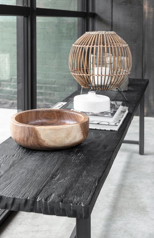 Eetkamerbank Timeless Black Beam Teakhout