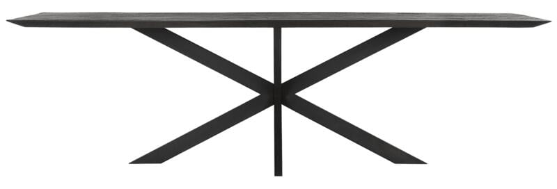 Eetkamertafel Timeless Black Curves Teakhout