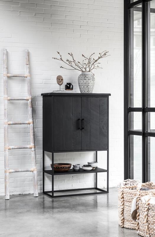 Opbergkast Timeless Black Beam Teakhout