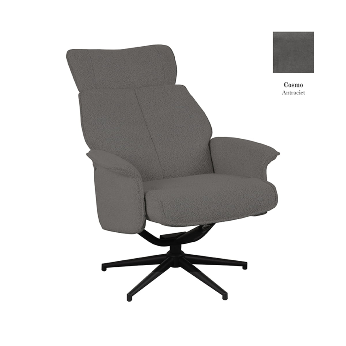 Fauteuil Verdal Cosmo Antraciet
