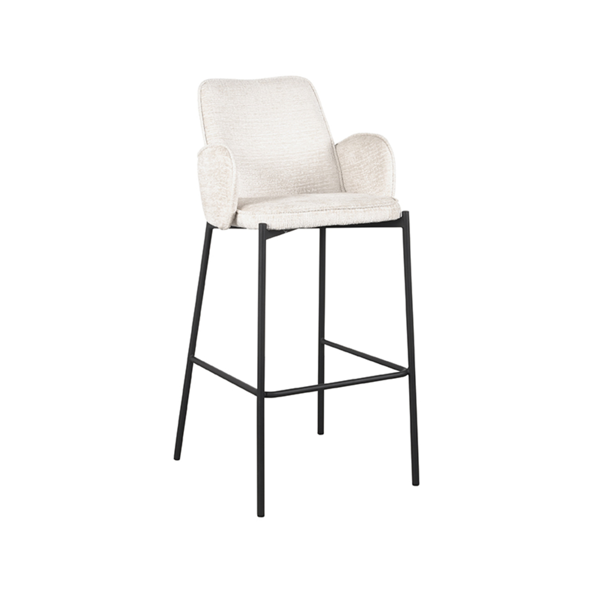Barkruk Joni Velours Creme Elegance