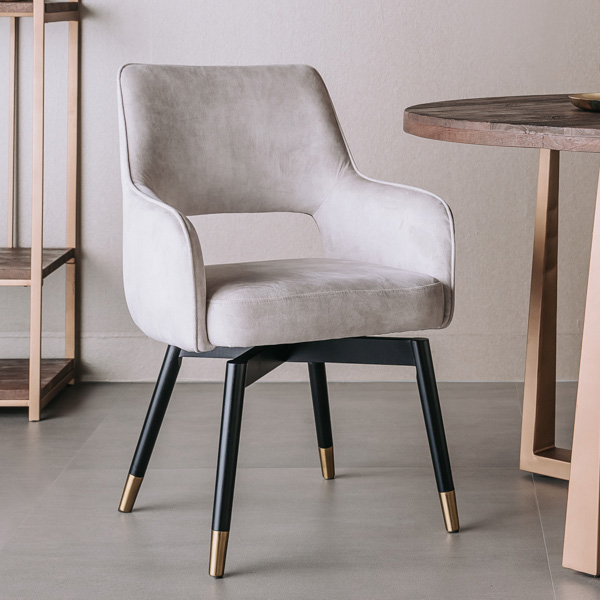 Armstoel Lenno Draaibaar Adore Beige