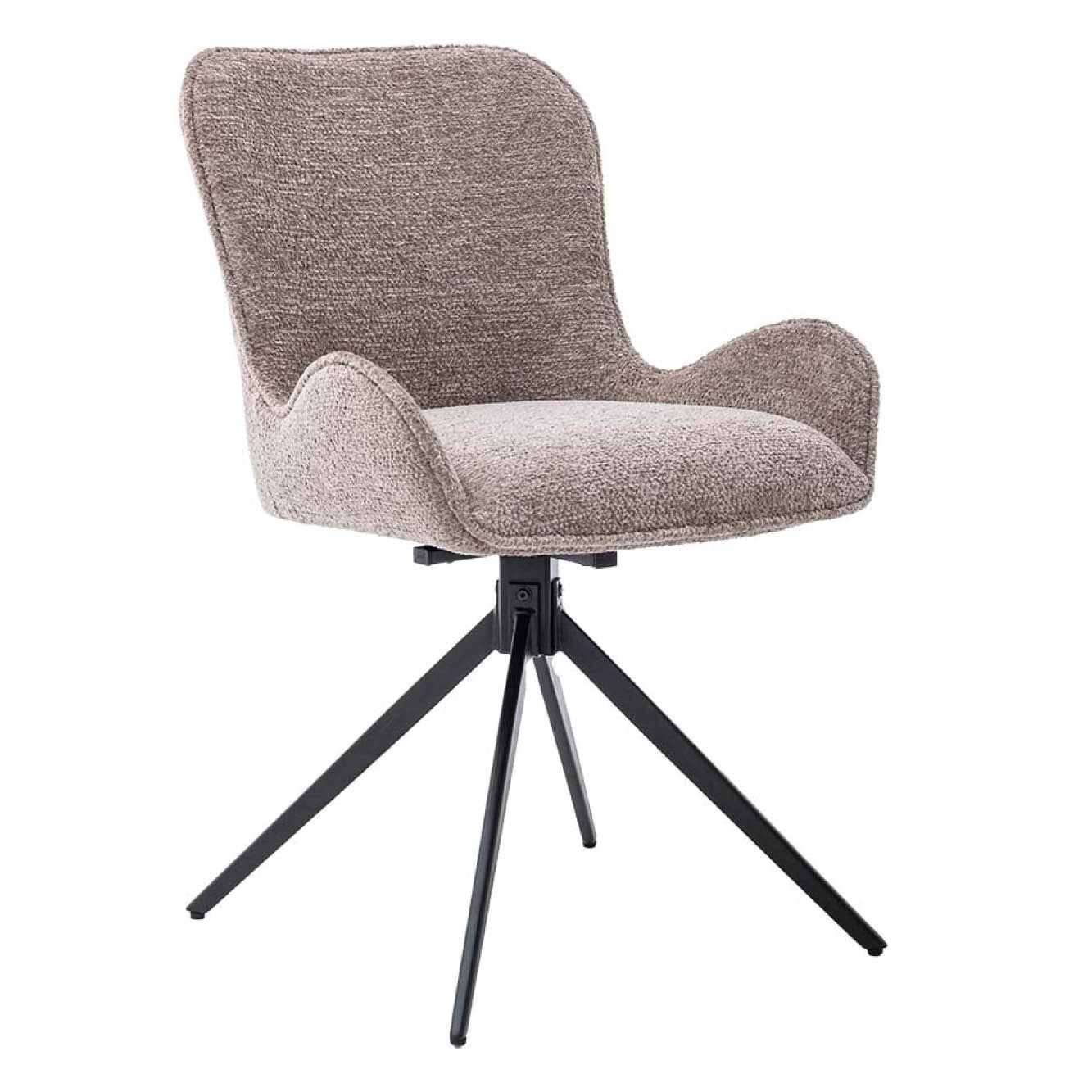 Eetkamerstoel Sora Draaibaar Mona Taupe