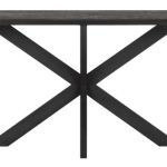 Eetkamertafel Timeless Black Curves Teakhout