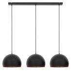 Hanglamp JAICEY mat zwart - goud
