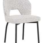 Eetkamerstoel Bloom Bouclé Lichtgrijs