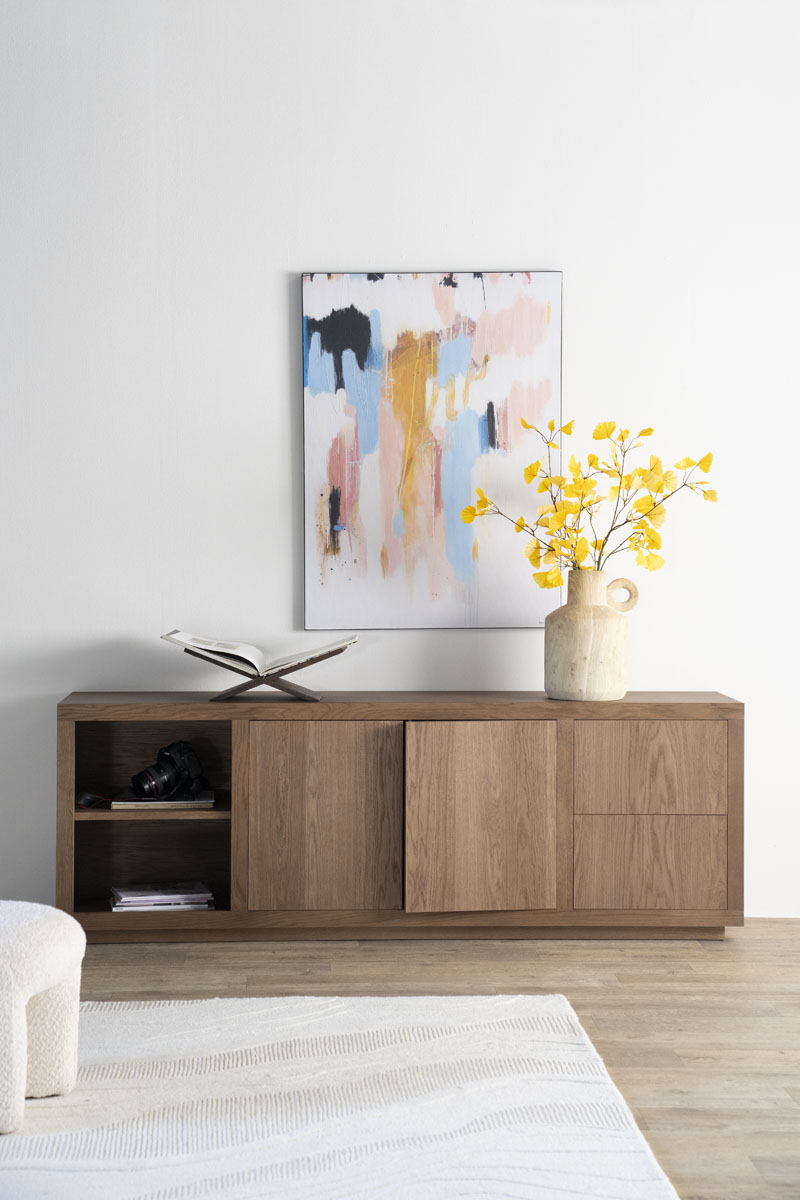 Dressoir Helsinki Eikenhout Lichtbruin 200 cm