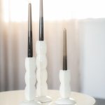 Kandelaar Prinz Set van 3 Beige