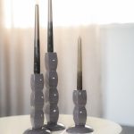 Kandelaar Prinz Set van 3 Taupe