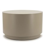 Salontafel Mesita Rond Taupe 60x60 cm