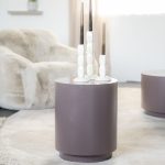 Sidetable Mesita Rond Donkertaupe