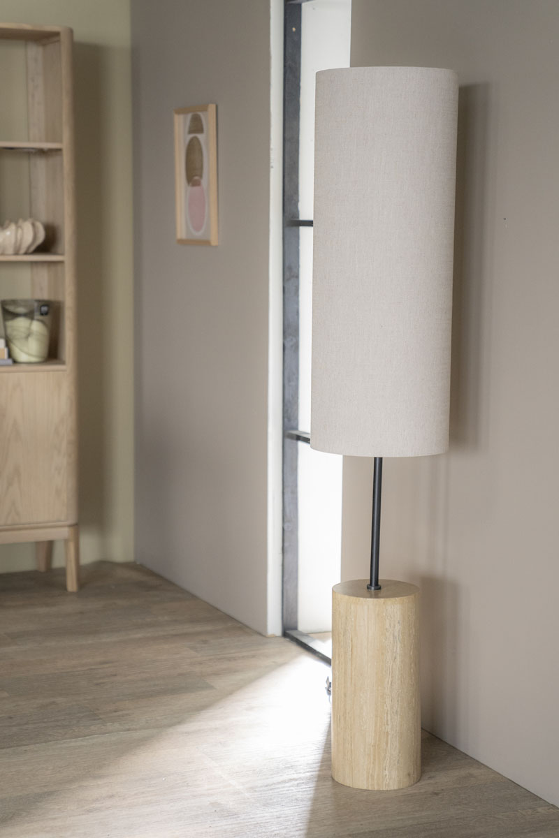 Vloerlamp Amara Travertin Naturel
