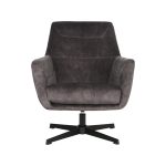 Fauteuil Toby Antraciet