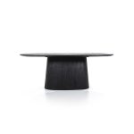 Eettafel ARON ovaal zwart