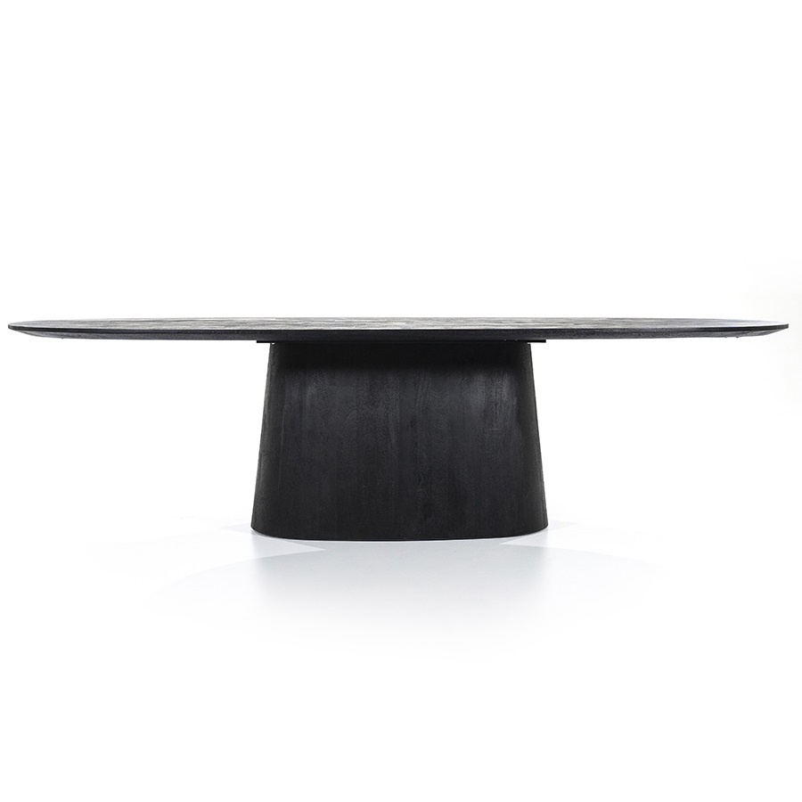 Eettafel ARON ovaal zwart