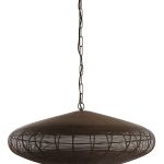 Hanglamp BAHOTO mat donkerbruin
