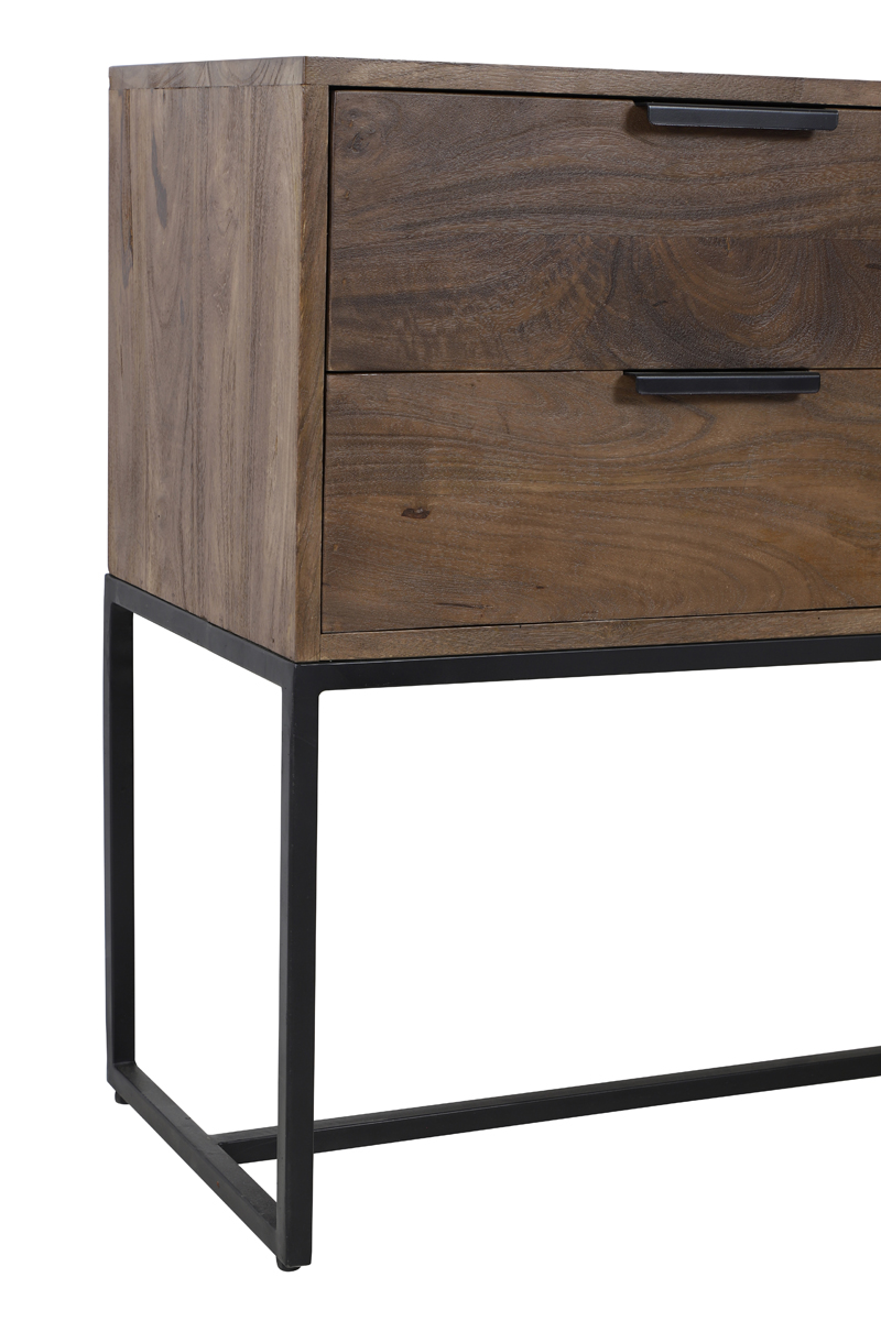 Sidetable MEAVE mat donkerbruin