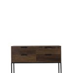 Sidetable MEAVE mat donkerbruin