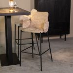Barkruk Joni Velours Beige