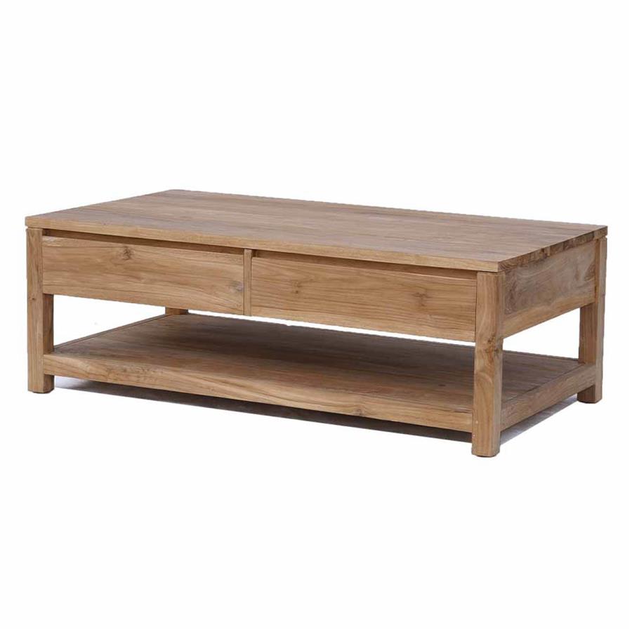 Salontafel Corona Teakhout Met 2 Laden