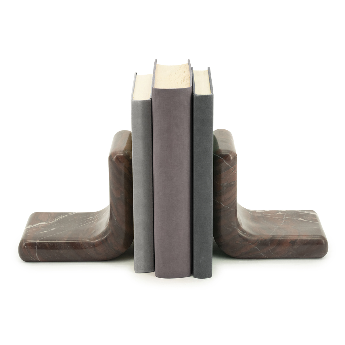 Boekensteun Rosso Marmer