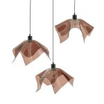 Hanglamp Nims Acryl Bruin 3 Lampen