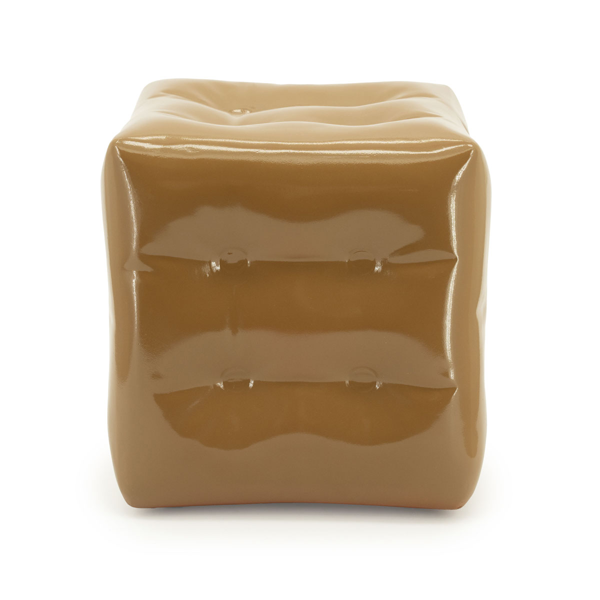 Kruk Capti Vierkant Mosterd 38×38 cm