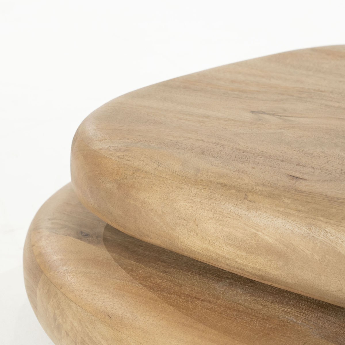 Salontafel Kabo Draaibaar Mangohout lichtbruin 100×80 cm