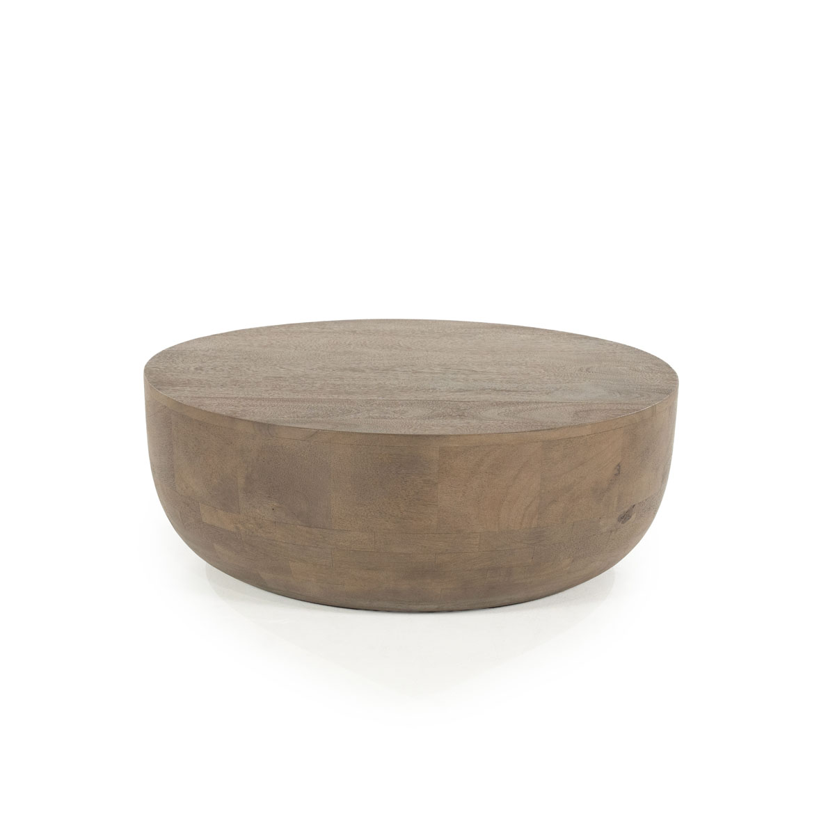 Salontafel Karibu Rond Mangohout Bruin 70×70 cm