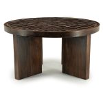 Salontafel TiledUp Mangohout & Keramiek 70x70 cm