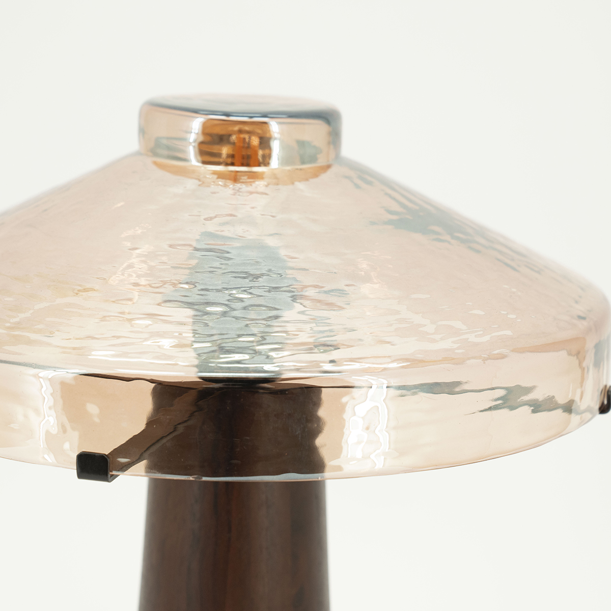 Tafellamp Dome Getint Glas 42 cm