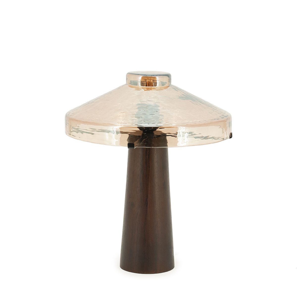 Tafellamp Dome Getint Glas 42 cm