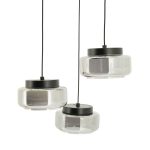 Verstelbare Hanglamp Pivot Glas 3 Lampen