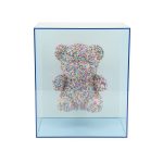 Wanddecoratie Beary Blauw 20x25 cm
