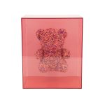 Wanddecoratie Beary Roze 20x25 cm
