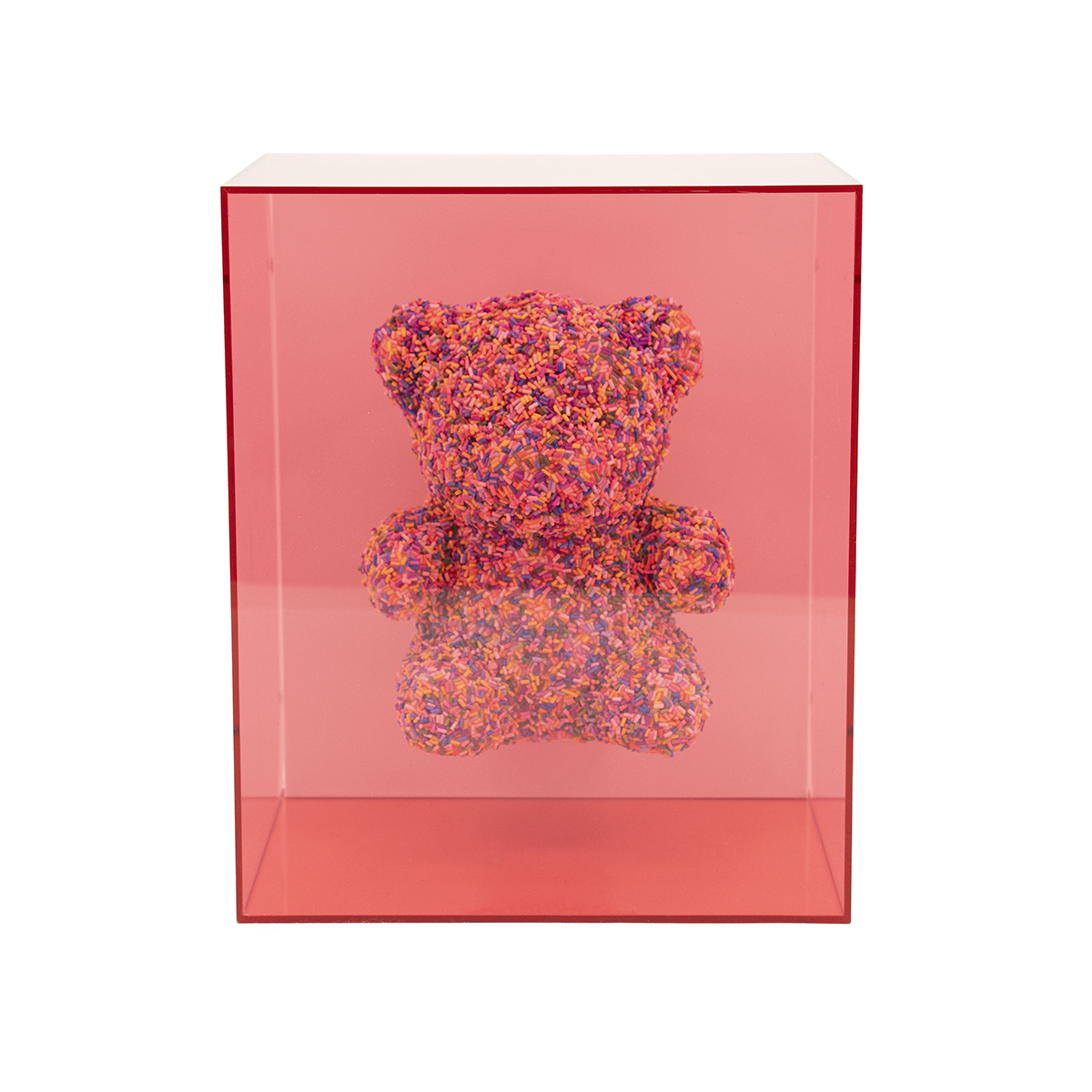 Wanddecoratie Beary Roze 20x25 cm