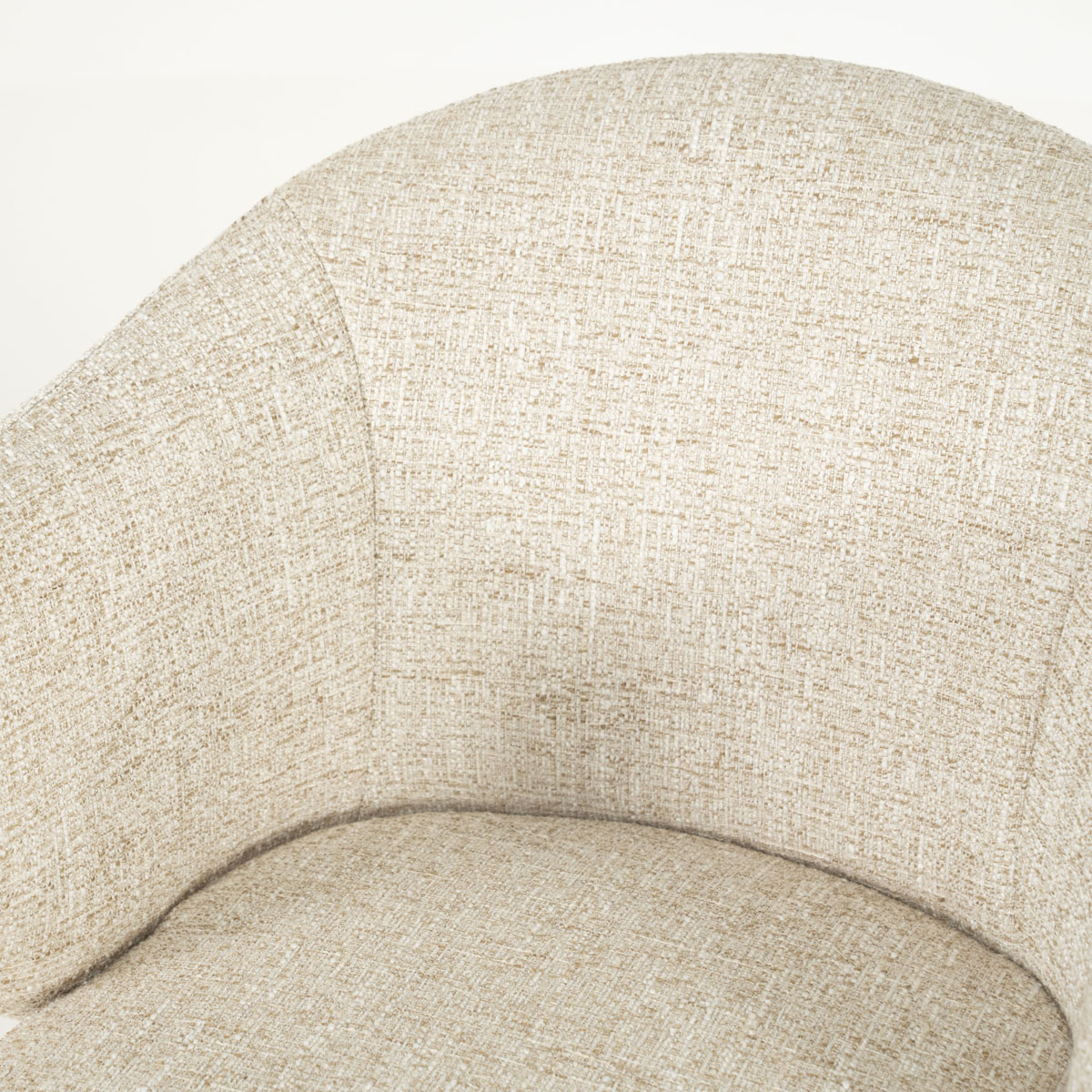 Armstoel Connor Draaibaar naturel beige Donna