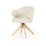 Armstoel Connor Draaibaar naturel beige Donna