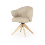 Armstoel Connor Draaibaar naturel taupe Donna