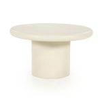 Bijzettafel Jade Rond Beige 66x66 cm