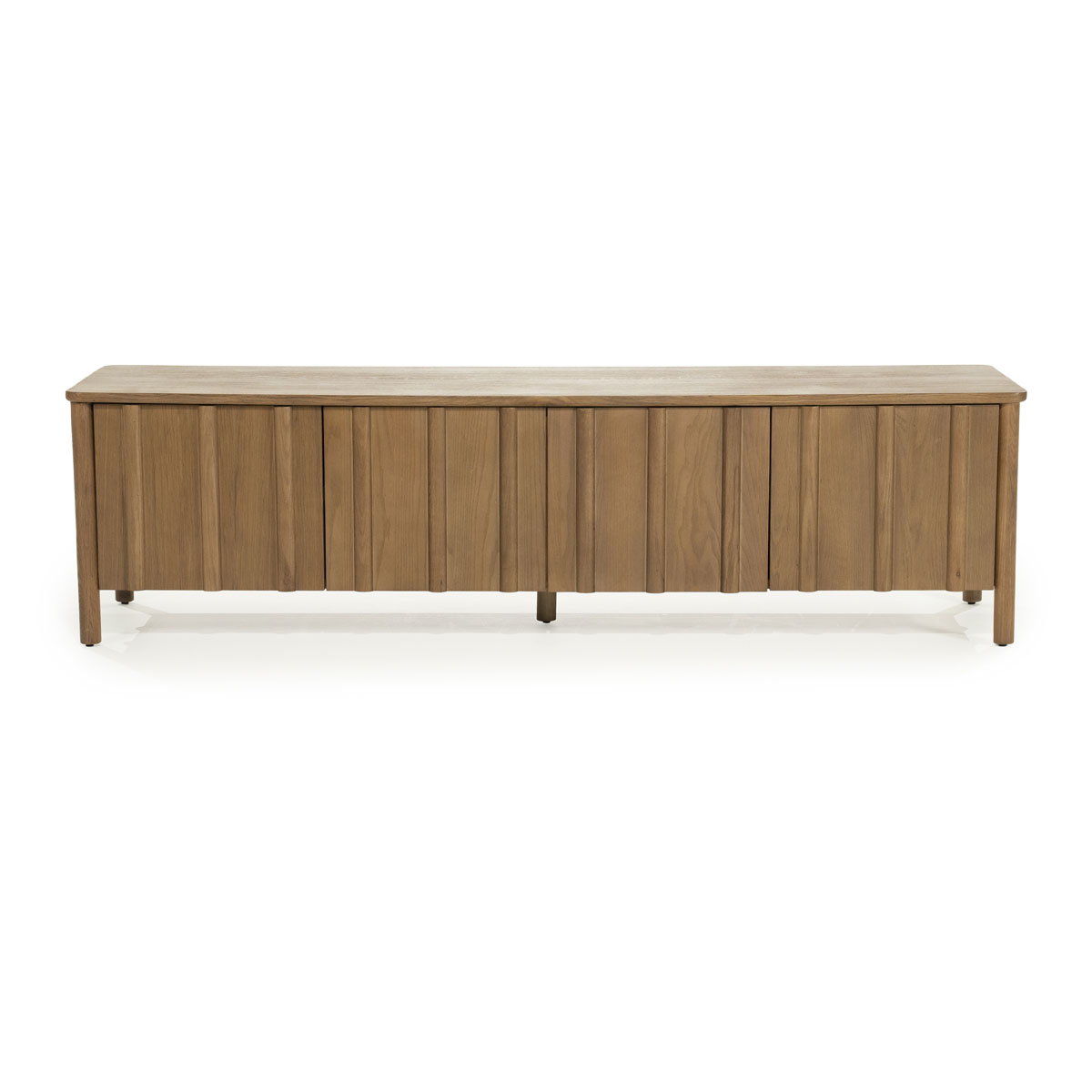 TV-meubel Jake 4 Deuren Eikenhout bruin 183 cm