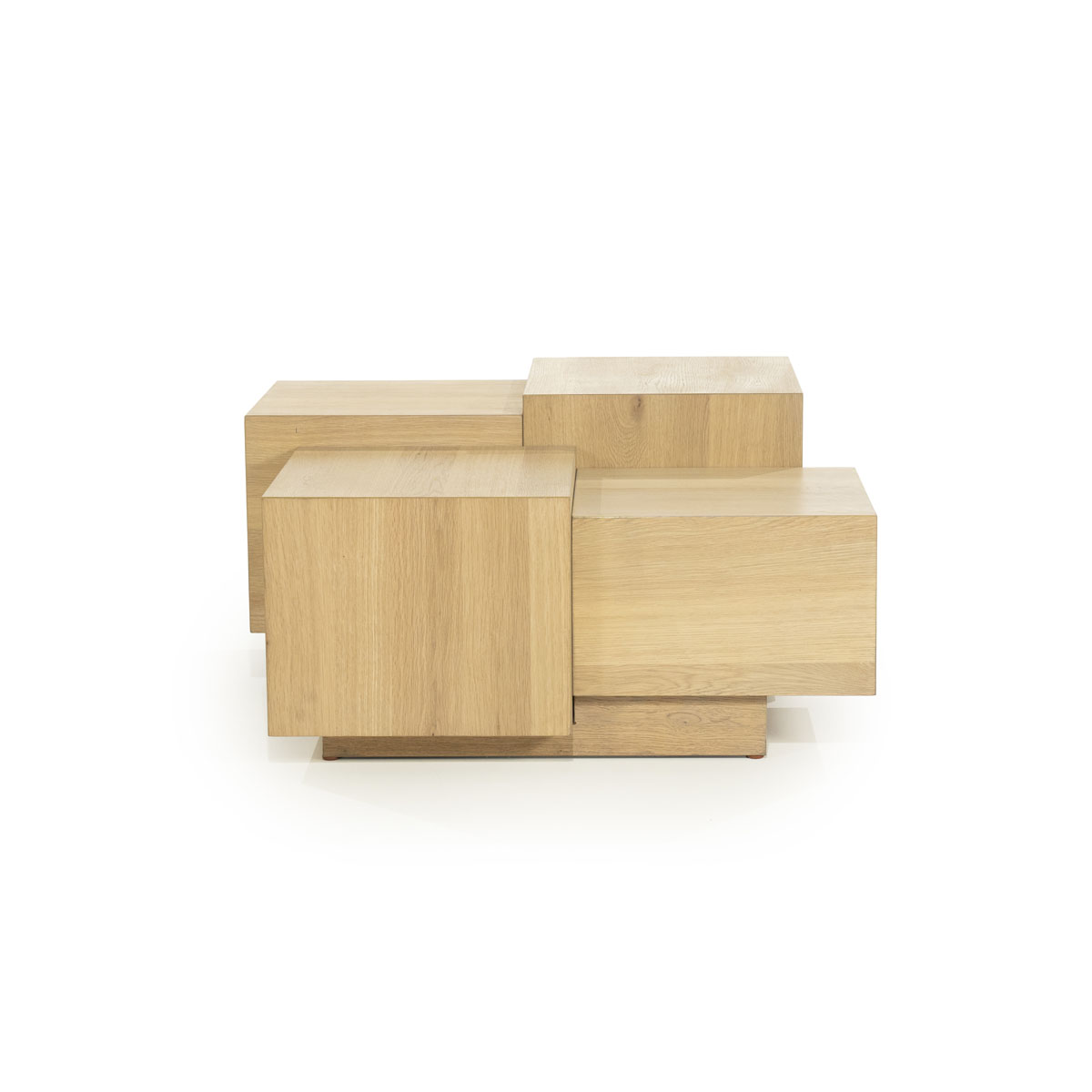 Vierkante Salontafel Quinten Naturel 80×80 cm